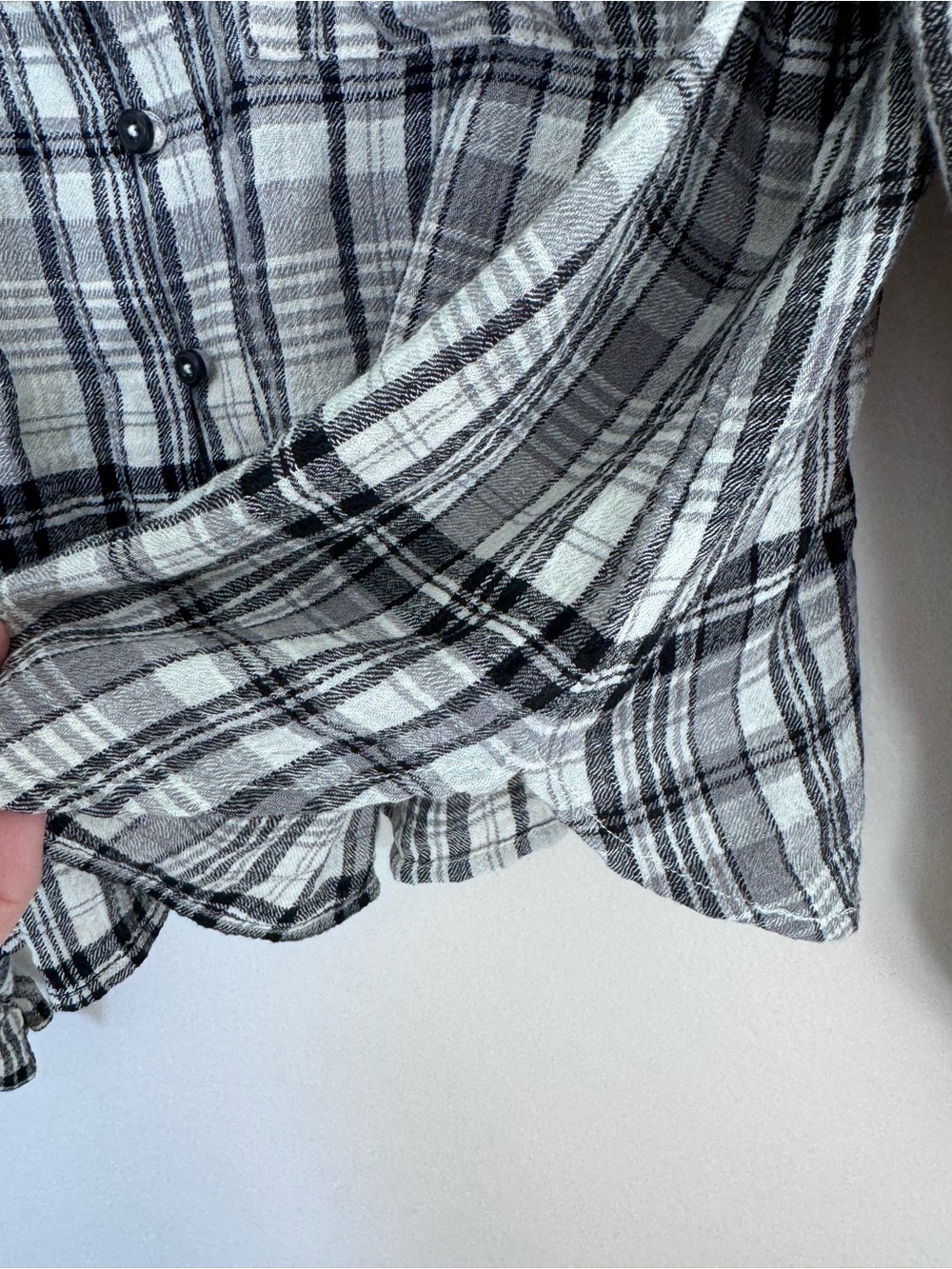 Anthropologie Pilcro Keira Collared Button-Front Blouse Plaid size XL NWT NEW - Picture 7 of 9